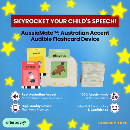 AussieMate™ - Australian Accent Audible Flashcard Device