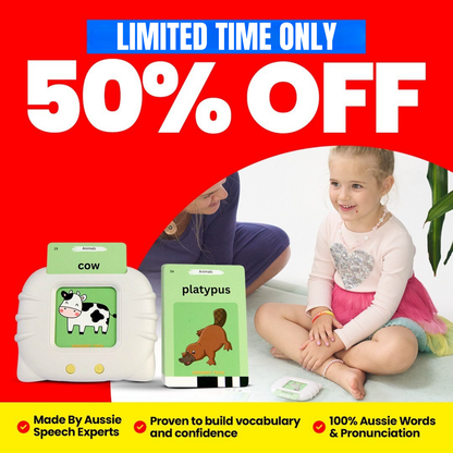 AussieMate™ - Australian Accent Audible Flashcard Device